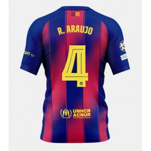 Fotbalové Dres Barcelona Ronald Araujo #4 Domácí Oblečení 2025-26 Krátký Rukáv